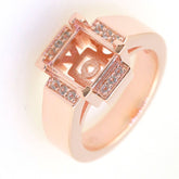 Art Deco Sterling Silver Semi Mount Ring Setting SQ Princess 8x8mm Syzjewelry